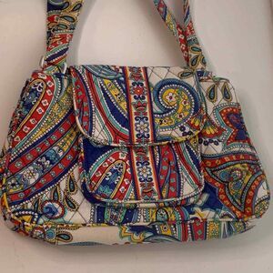 EUC Vera‎ Bradley Marina Paisley Quilted Cotton Handbag